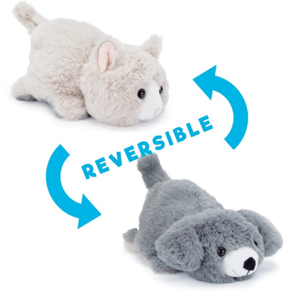 Reversible Plush - Cat/Dog 15cm