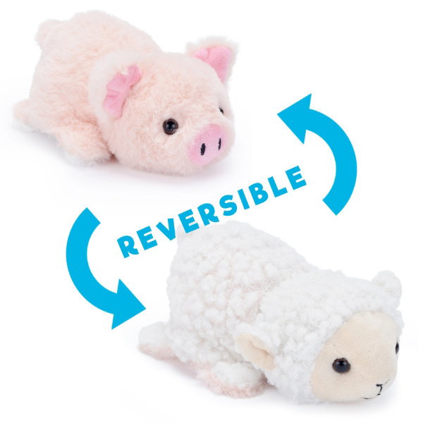 Reversible Plush - Pig/Sheep 15cm